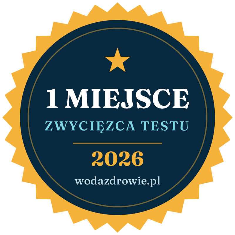 Zwycięzca testu filtrów wody 2026 według wodazdrowie.pl